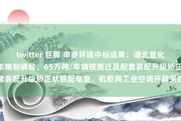 twitter 巨臀 申菱环境中标成果：湖北宜化磷化工有限公司20万吨/年精制磷酸、65万吨/年磷铵搬迁及配套装配升级矫正状貌配电室、机柜间工业空调开辟采购中标成果公告