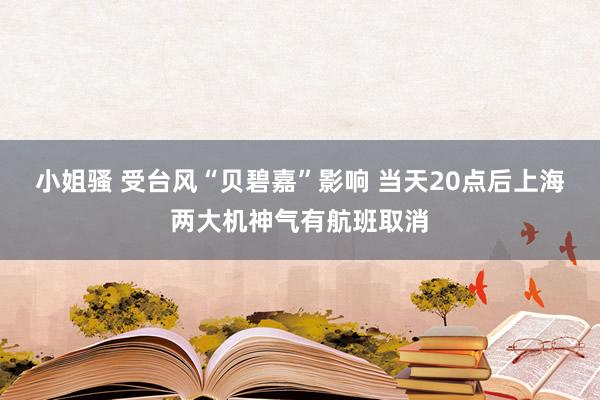 小姐骚 受台风“贝碧嘉”影响 当天20点后上海两大机神气有航班取消