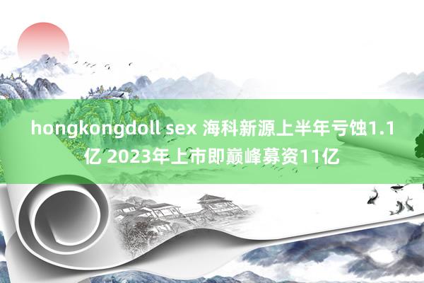 hongkongdoll sex 海科新源上半年亏蚀1.1亿 2023年上市即巅峰募资11亿