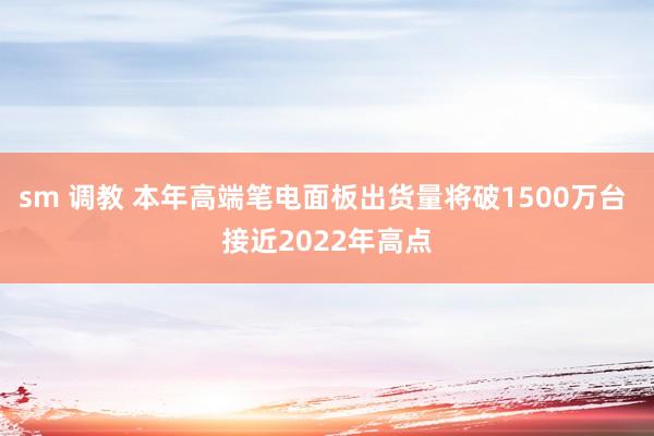 sm 调教 本年高端笔电面板出货量将破1500万台 接近2022年高点