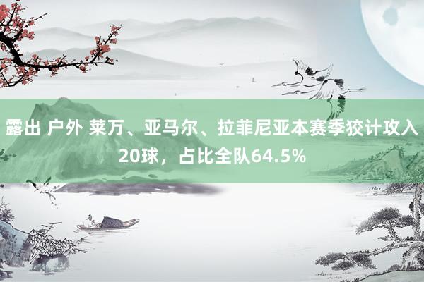 露出 户外 莱万、亚马尔、拉菲尼亚本赛季狡计攻入20球，占比全队64.5%