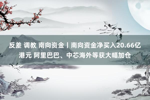 反差 调教 南向资金丨南向资金净买入20.66亿港元 阿里巴巴、中芯海外等获大幅加仓