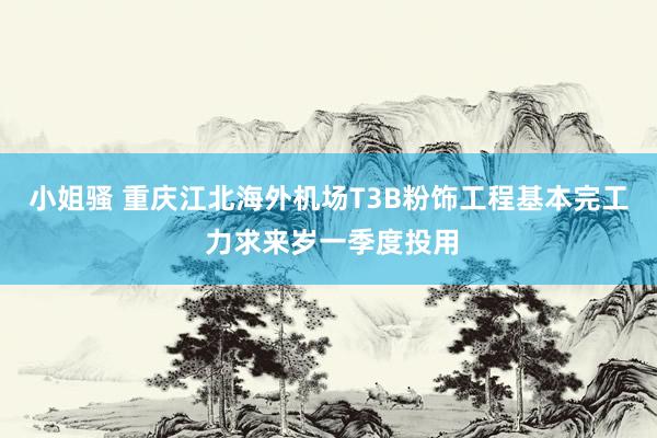 小姐骚 重庆江北海外机场T3B粉饰工程基本完工 力求来岁一季度投用