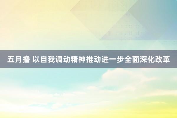 五月撸 以自我调动精神推动进一步全面深化改革