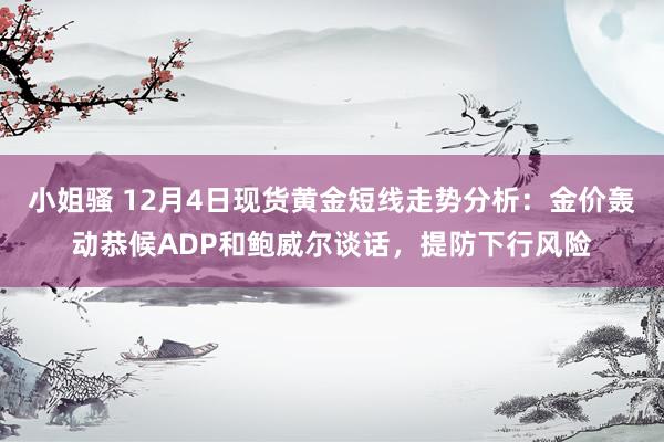 小姐骚 12月4日现货黄金短线走势分析：金价轰动恭候ADP和鲍威尔谈话，提防下行风险