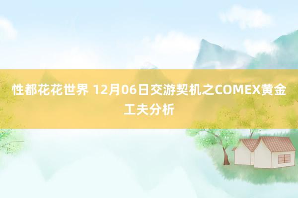 性都花花世界 12月06日交游契机之COMEX黄金工夫分析