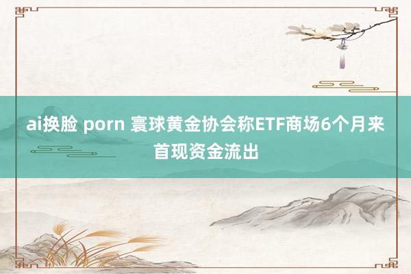 ai换脸 porn 寰球黄金协会称ETF商场6个月来首现资金流出