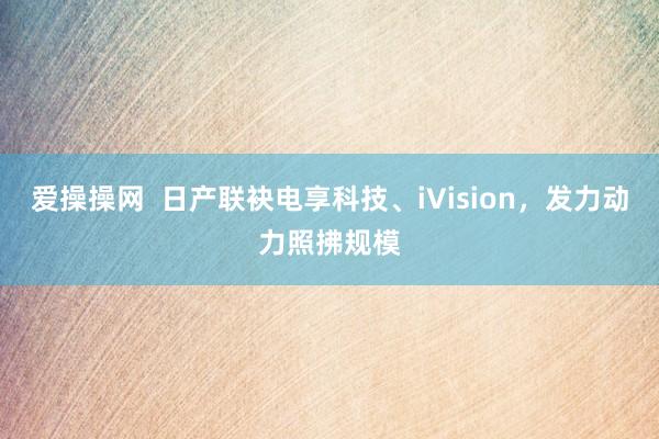 爱操操网  日产联袂电享科技、iVision，发力动力照拂规模