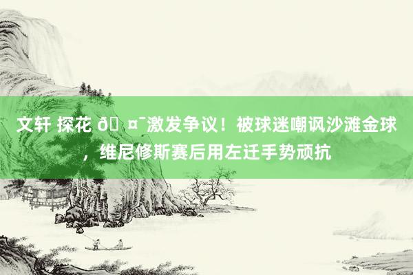 文轩 探花 🤯激发争议！被球迷嘲讽沙滩金球，维尼修斯赛后用左迁手势顽抗