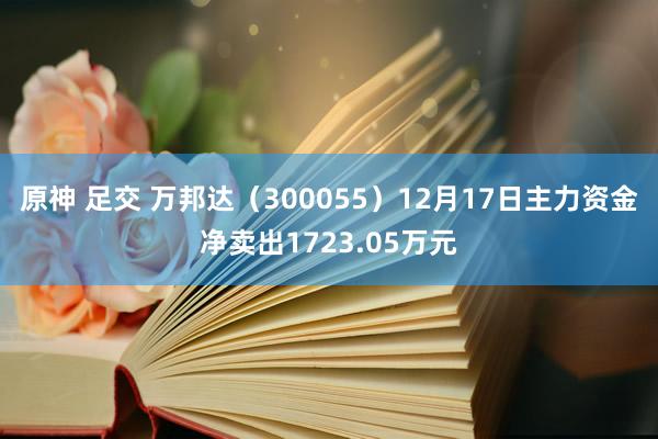 原神 足交 万邦达（300055）12月17日主力资金净卖出1723.05万元