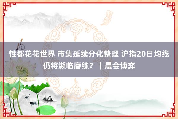 性都花花世界 市集延续分化整理 沪指20日均线仍将濒临磨练？｜晨会博弈