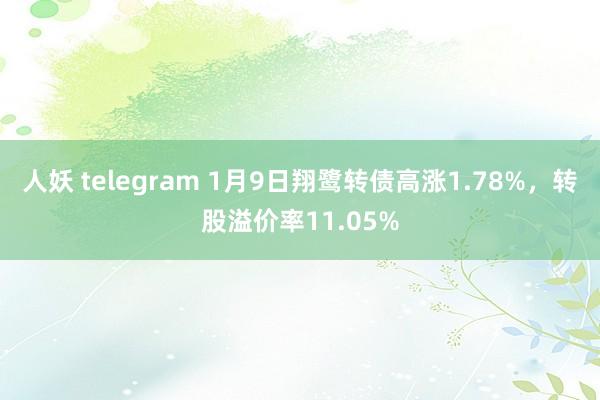 人妖 telegram 1月9日翔鹭转债高涨1.78%，转股溢价率11.05%