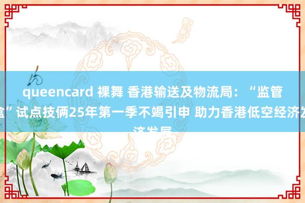 queencard 裸舞 香港输送及物流局：“监管沙盒”试点技俩25年第一季不竭引申 助力香港低空经济发展